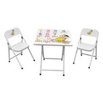 Ficha técnica e caractérísticas do produto Conjunto de Mesa Infantil Magali com 2 Cadeiras - Branco