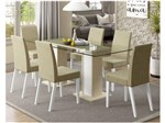 Conjunto de Mesa Madeira com 6 Cadeiras Madesa - Marina