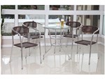 Conjunto de Mesa para Jardim/Área Externa Alumínio - com 4 Cadeiras Alegro Móveis Andressa