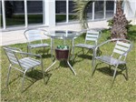 Conjunto de Mesa para Jardim com 4 Cadeiras - Alegro Móveis ACJMB400100