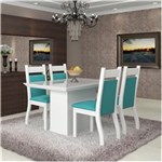 Ficha técnica e caractérísticas do produto Conjunto de Mesa para Sala de Jantar Trend Vidro 4 Cadeiras Jady