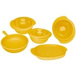 Ficha técnica e caractérísticas do produto Conjunto de Panelas Cerâmica 5 Peças Oxford Porcelanas, Solaris