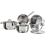 Ficha técnica e caractérísticas do produto Conjunto de Panelas Silver 5 Peças - Brinox - Inox