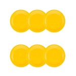 Ficha técnica e caractérísticas do produto Conjunto de Pratos de Sobremesa 20 Cm 6 Peças Yellow - Oxford