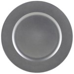 Ficha técnica e caractérísticas do produto Conjunto de Sousplat Bon Gourmet Silver de Plástico 33cm - 6 Peças