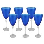 Ficha técnica e caractérísticas do produto Conjunto de Taças Bohemia Elizabeth em Cristal para Água 350ml – 6 Peças - Azul