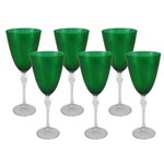 Ficha técnica e caractérísticas do produto Conjunto de Taças Bohemia Elizabeth em Cristal para Água 350ml – 6 Peças - Verde
