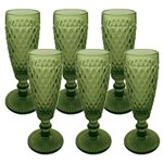 Ficha técnica e caractérísticas do produto Conjunto de Taças de Champagne Mimo Style Verde Verre - 6 Peças