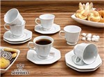 Ficha técnica e caractérísticas do produto Conjunto de Xícaras de Chá com Pires Schmidt Linha Prisma 12 Unidades