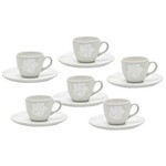 Ficha técnica e caractérísticas do produto Conjunto de Xícaras para Chá Oxford Porcelanas Coup Blanc EM21-4787 em Porcelana 200ml - 6 Peças