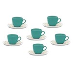 Ficha técnica e caractérísticas do produto Conjunto de Xícaras para Café Oxford Porcelanas Lindy Hop 75 ML em Porcelana EM23-4639 - 6 Peças
