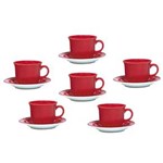 Ficha técnica e caractérísticas do produto Conjunto de Xícaras para Chá Oxford Daily em Cerâmica JM21-6017 - 6 Peças