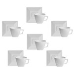 Ficha técnica e caractérísticas do produto Conjunto de Xícaras para Chá Oxford Porcelanas Quartier em Porcelana 200 ML GM21-2000 - 6 Peças