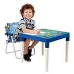 Ficha técnica e caractérísticas do produto Conjunto Infantil Mesa e Cadeira MOR Atlantis Maremoto - Azul