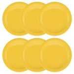 Ficha técnica e caractérísticas do produto Conjunto Jogo com 06 Pratos Rasos 26cm - Floreal Yellow