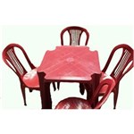 Ficha técnica e caractérísticas do produto Conjunto Mesa 4 Cadeiras Bistrô Antares