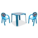 Ficha técnica e caractérísticas do produto Conjunto Mesa + 2 Cadeiras Infantil Plasutil Carros - Azul