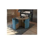 Ficha técnica e caractérísticas do produto Conjunto Mesa Nirá com 4 Cadeiras Kappesberg - Azul Doce