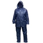 Ficha técnica e caractérísticas do produto Conjunto Nautika Scott 540702 com 1 Capa de Chuva 1 Calça 1 Blusão 1 Bolsa Azul/Camuflado - P