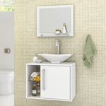 Ficha técnica e caractérísticas do produto Conjunto para Banheiro Baden Branco Bechara Móveis