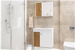 Ficha técnica e caractérísticas do produto Conjunto para Banheiro Munique Branco/Ripado - Bechara