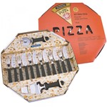 Ficha técnica e caractérísticas do produto Conjunto para Pizza 14 Peças Aço Inox Preto 25099022 - Tramontina