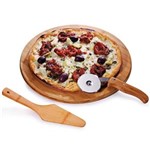 Ficha técnica e caractérísticas do produto Conjunto para Pizza Welf Napoli em Bambu - 3 Peças