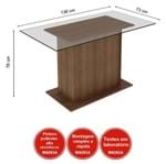Ficha técnica e caractérísticas do produto Conjunto para Sala de Jantar Mesa e 6 Cadeiras Molly Madesa Rustic/Hibiscos