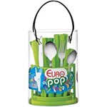 Ficha técnica e caractérísticas do produto Conjunto Talheres Pop 24 Pçs - Verde