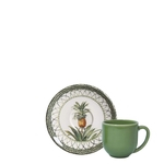 Ficha técnica e caractérísticas do produto Conjunto Xicaras De Cafe Pineapple Green 6pcs Porto Brasil