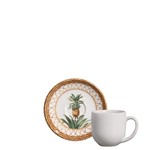 Ficha técnica e caractérísticas do produto Conjunto Xicaras De Cafe Pineapple Natural 6pcs Porto Brasil