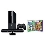 Ficha técnica e caractérísticas do produto Console Microsoft Xbox 360 4GB Edição Especial + Kinect + Controle Wireless + 2 Jogos - Xbox 360
