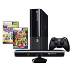Ficha técnica e caractérísticas do produto Console Microsoft Xbox 360 - 4GB + Kinect + 2 Jogos