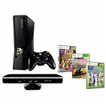 Ficha técnica e caractérísticas do produto Console Microsoft Xbox 360 250GB Edição Especial + Kinect + Controle Wireless + 3 Jogos - Xbox 360