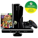 Ficha técnica e caractérísticas do produto Console Microsoft Xbox 360 com 250GB de Memória + Controle Sem Fio + Kinect + Jogo Kinect Adventures - Xbox 360