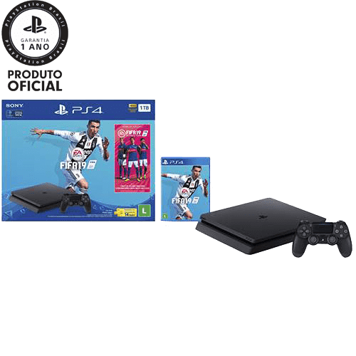 Ficha técnica e caractérísticas do produto Console PlayStation 4 1TB Bundle + Game Fifa 19 - Sony