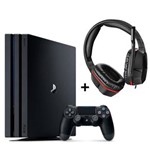 Ficha técnica e caractérísticas do produto Console PlayStation 4 Pro 1TB 4K + Headset PDP Stereo Gaming LVL 2 - Sony