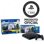 Console Playstation 4 Slim 1TB Hits Bundle 4ª Geração + 3 Jogos + Controle Dualshock 4 Preto - PS4 - Sony