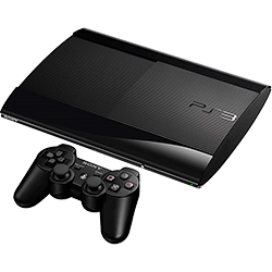 Console PlayStation 3 Slim 500GB + Controle Dual Shock 3 Preto Sem Fio - Nacional