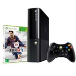 Ficha técnica e caractérísticas do produto Console Xbox 360 4GB + Controle Wireless + Jogo FIFA 14