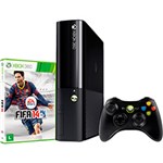 Ficha técnica e caractérísticas do produto Console Xbox 360 4GB + Game Fifa 14 + Controle Sem Fio