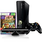 Ficha técnica e caractérísticas do produto Console Xbox 360 4GB + Kinect Sensor + Jogo Kinect Adventures + Controle Sem Fio - Microsoft