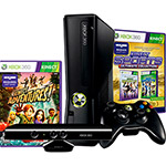 Console XBOX 360 4GB + Kinect Sensor + Kinect Adventures + Kinect Sports Ultimate + 1 Controle Sem Fio