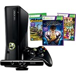 Ficha técnica e caractérísticas do produto Console Xbox 360 250GB com Kinect - Edição Especial Limitada com 3 Jogos e 1 Mês de Assinatura Xbox Live Gold GRÁTIS