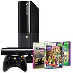 Ficha técnica e caractérísticas do produto Console Xbox 360 250Gb + Kinect + 3 Jogos Microsoft