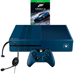 Console Xbox One 1TB Edição Limitada + Game Forza 6 (Via Dowloand) + Headset com Fio + Controle Wireless