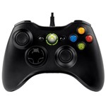 Ficha técnica e caractérísticas do produto Controle com Fio para Xbox 360 - Preto - Microsoft Xbox 360