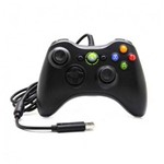 Ficha técnica e caractérísticas do produto Controle com Fio Preto Original Xbox 360