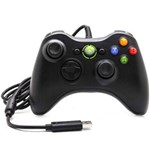 Controle com Fio Xbox 360 Pc Computador 2 Metros Cabo Usb X-box Notebook - Feir