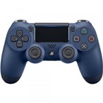 Ficha técnica e caractérísticas do produto Controle Dualshock 4 Midnight Blue - PS4 - Sony